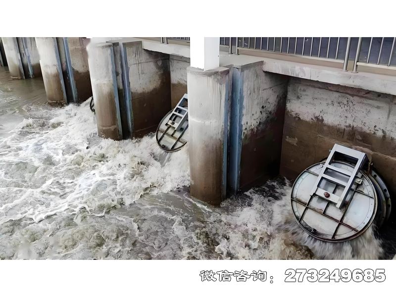 如皋入海通道潮門拍門